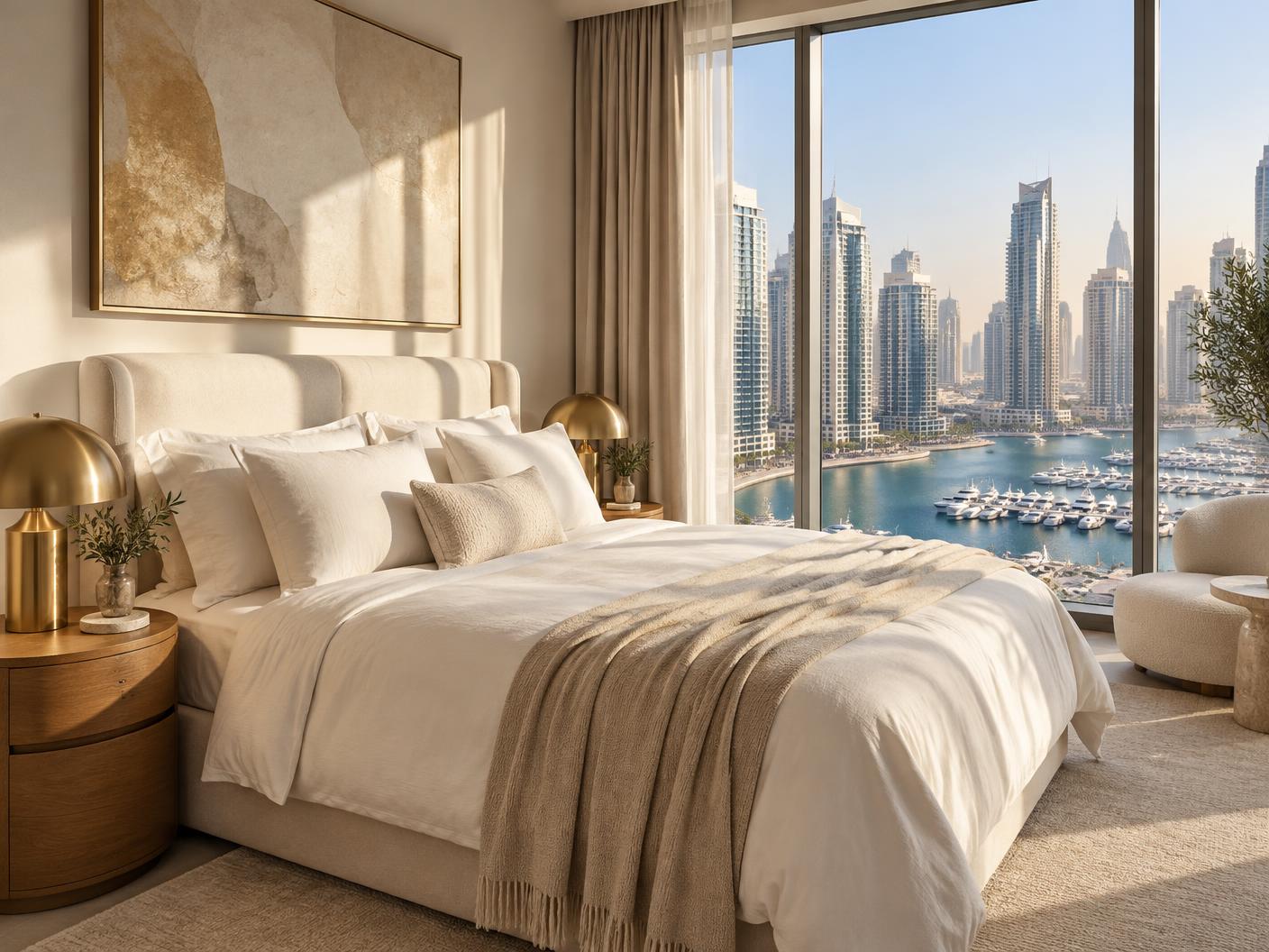 Marina Sunrise Suite interior in Dubai Marina